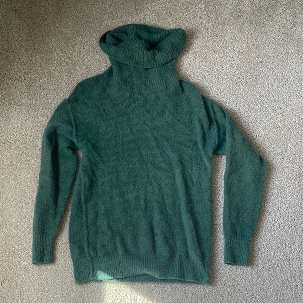 Green Turtleneck Sweater